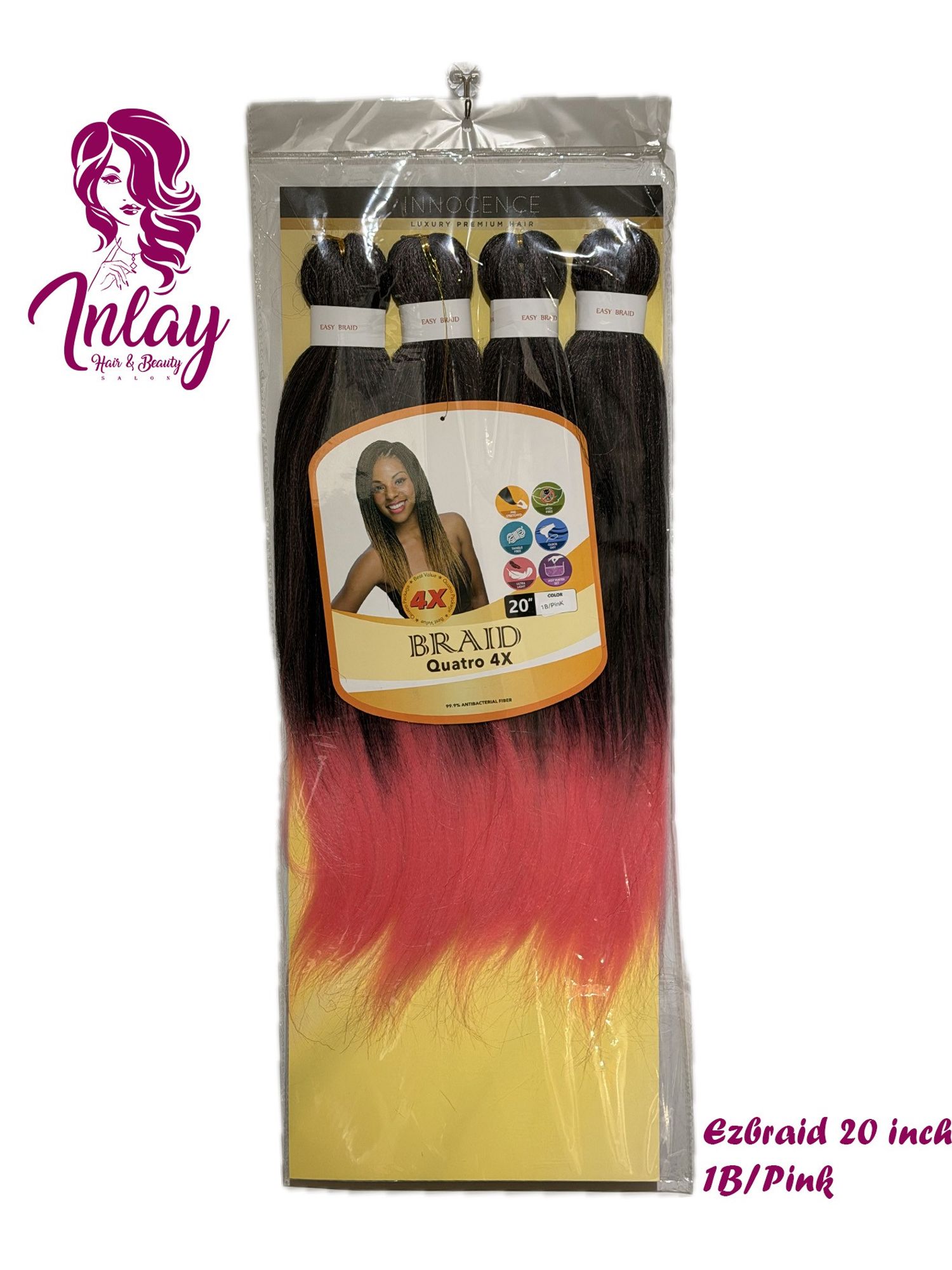 EZBRAID 20 inch 1B/Pink