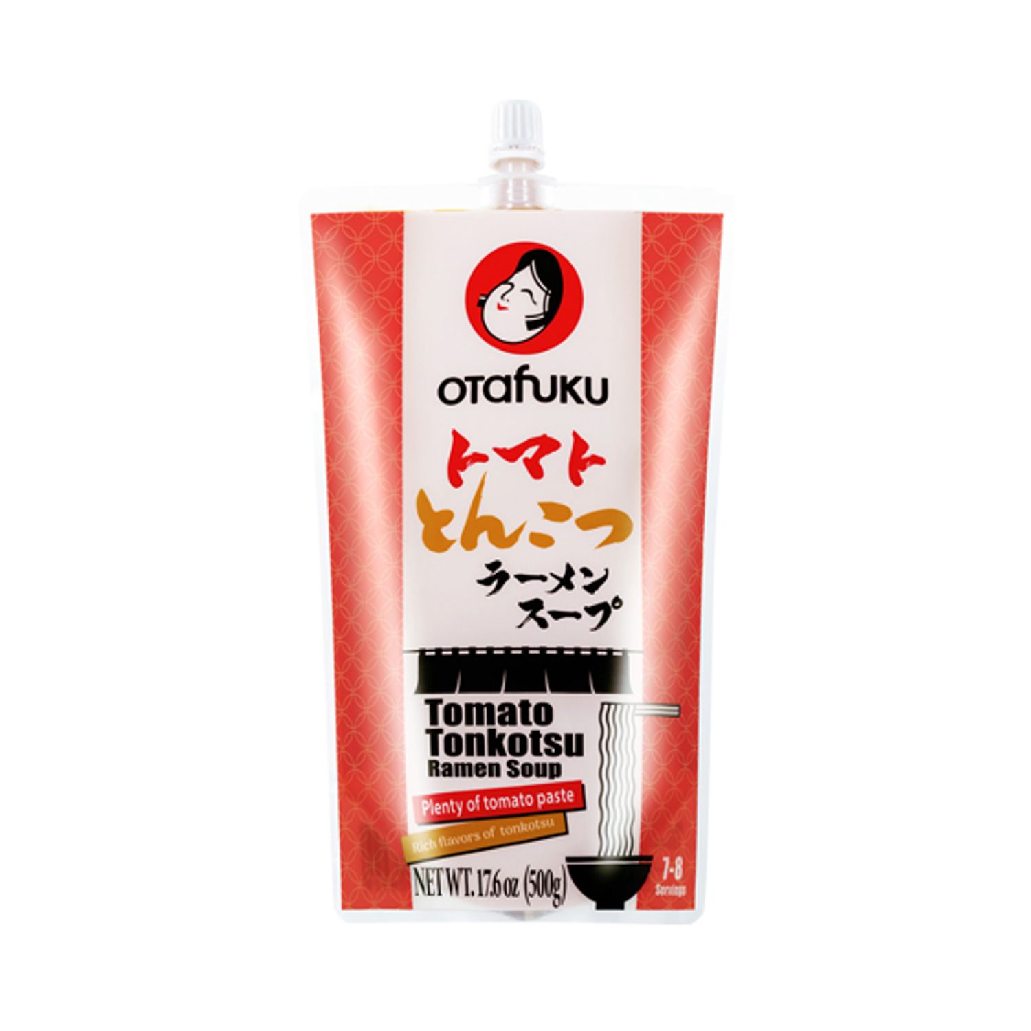 Улаан лоольтой өтгөн махан рамен шөл-Tomato Tonkotsu Ramen soup 