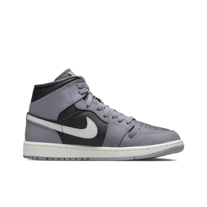Jordan 1 Mid Cement Grey Women's