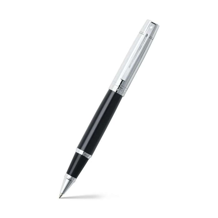 Sheaffer® 300 Glossy Black Barrel and Bright Chrome Cap Rollerball Pen 