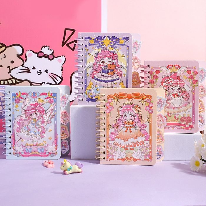 Taro Angel Lined Spiral Notebook with Dividers 80K - 80 Sheets