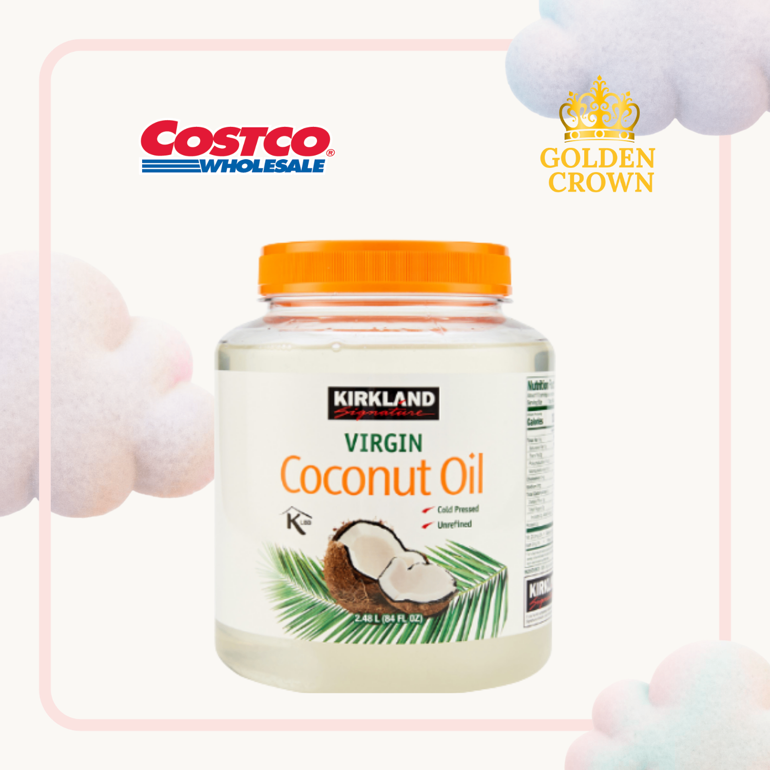 Kirkland Coconut oil 2.48л