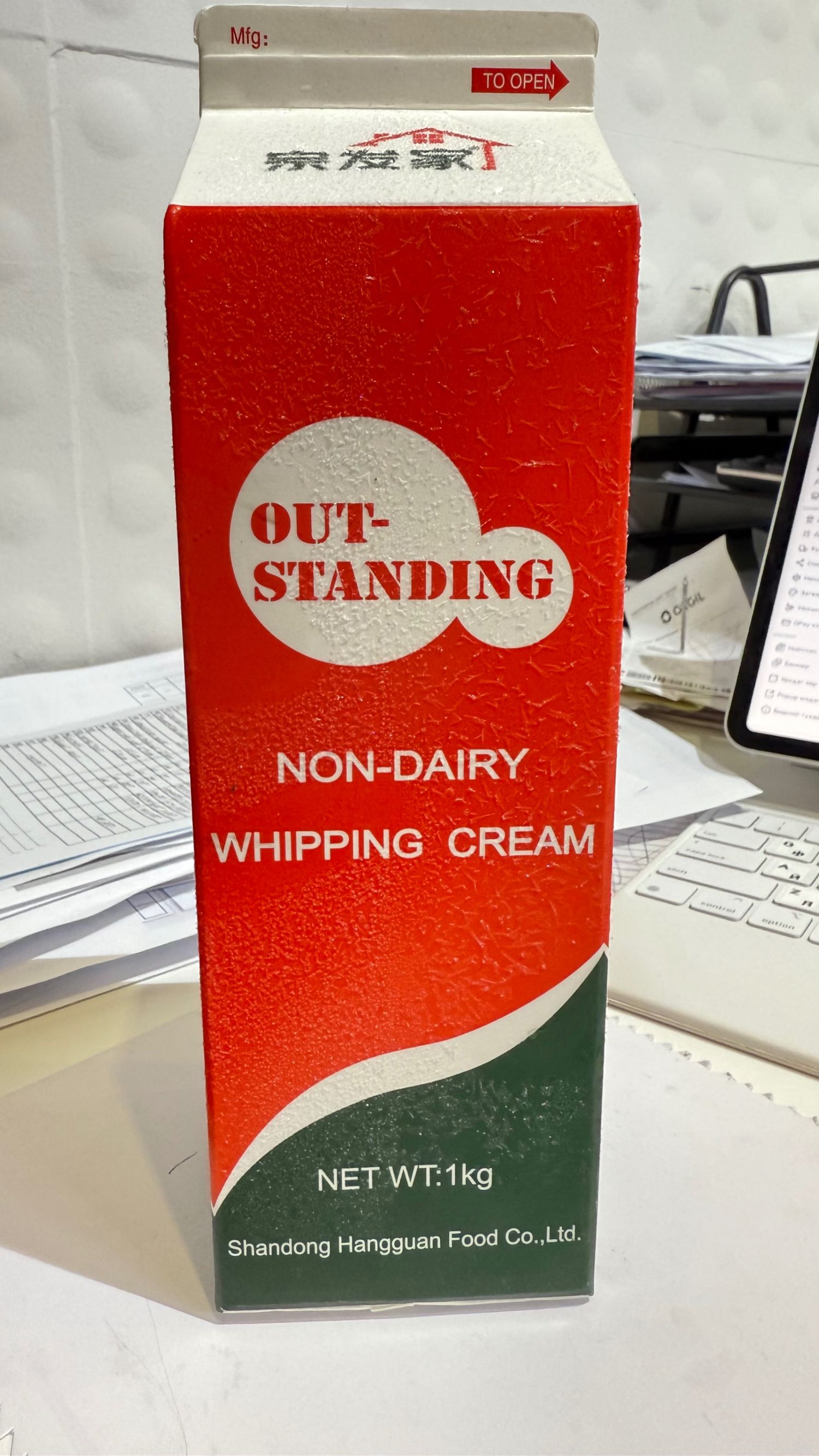 Бялууны крем (whipping cream non dairy)