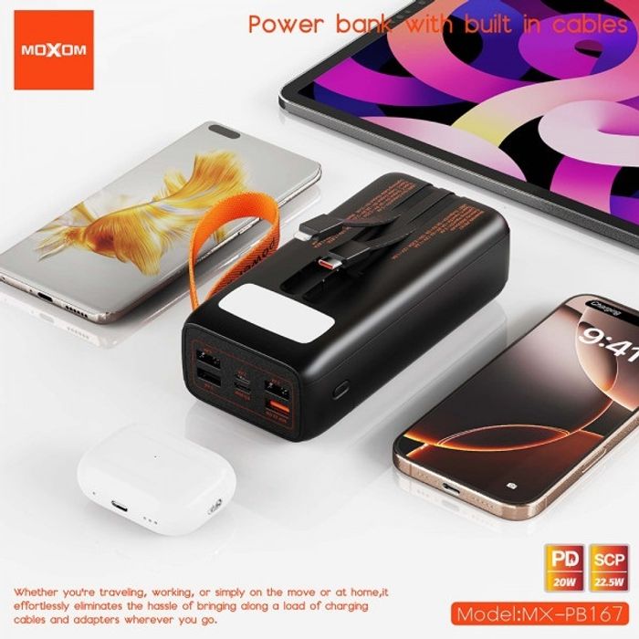 Moxom PB167 Өндөр Багтаамжтай Зөөврийн Цэнэглэгч (Power Bank) 