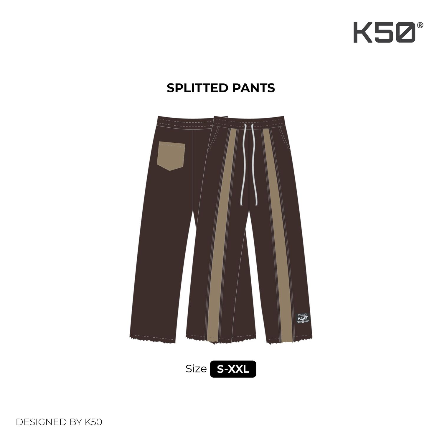 Common Palazzo Pants | Brwn Snd