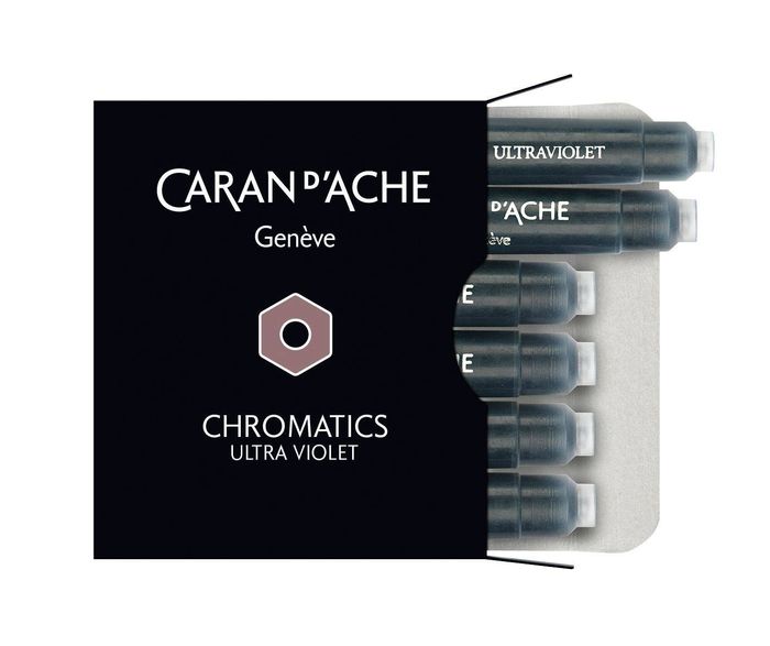 Caran d'Ache Ink cartridges 6pcs Ultraviolet