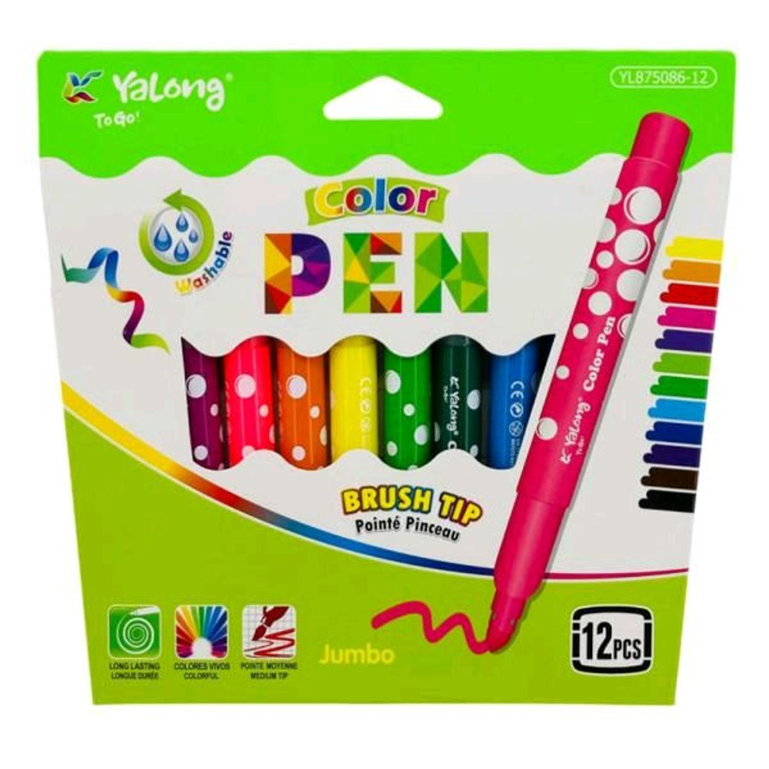 Фламастер YL875086-12өнгө 
