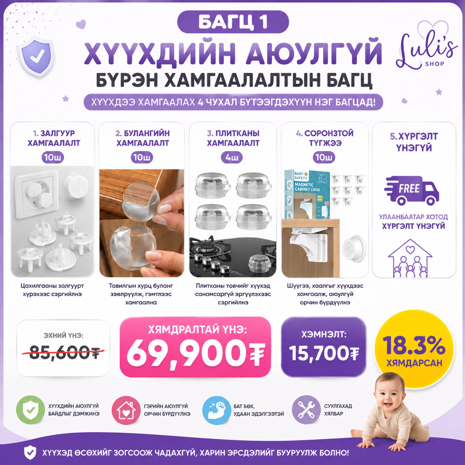 БАГЦ 1 – Хүүхдийн аюулгүй байдлын үндсэн багц