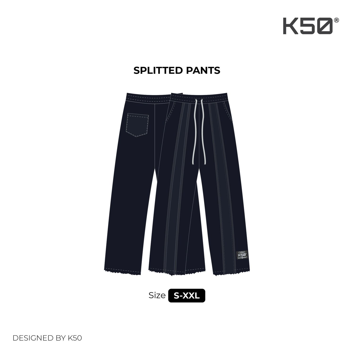 Common Palazzo Pants | Deep Blue