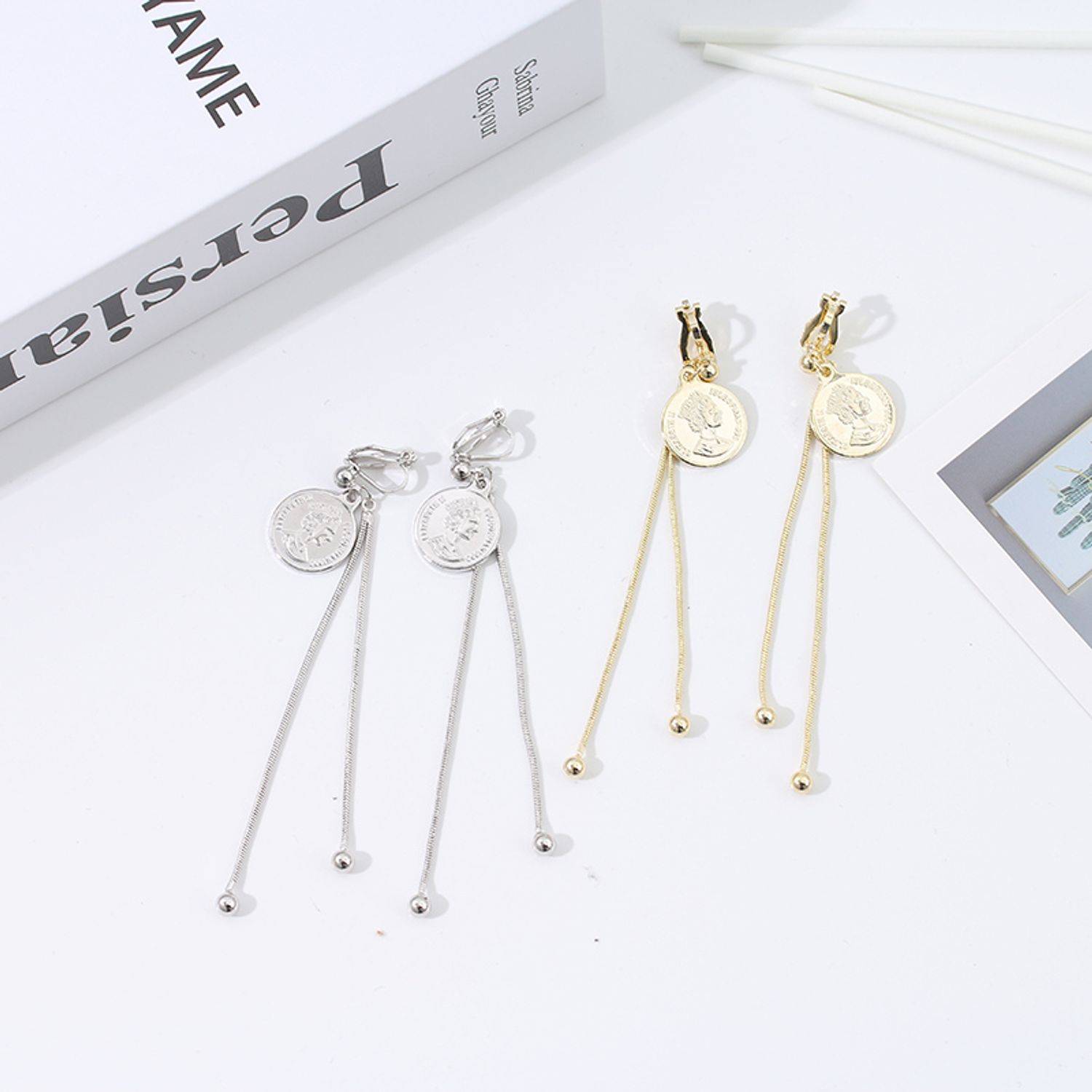 Long Dangle Ear Clips