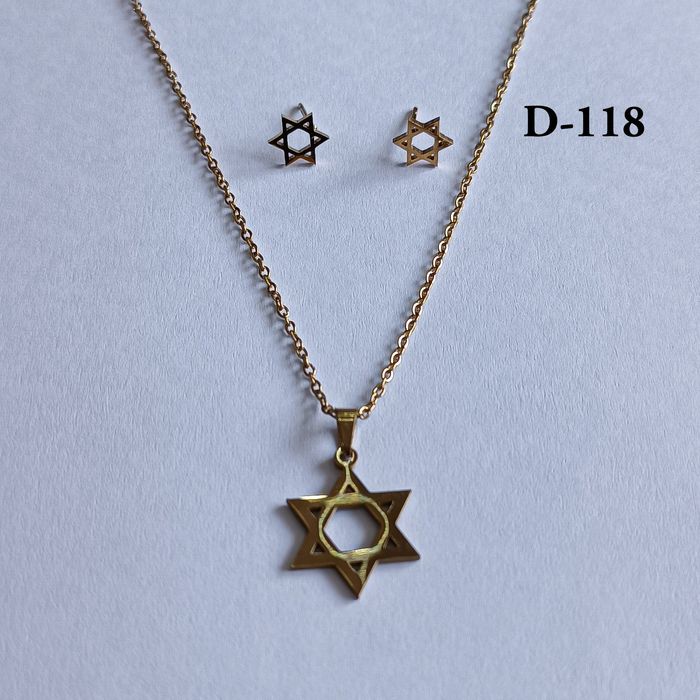 Давидын азын од кулон, гинжтэй