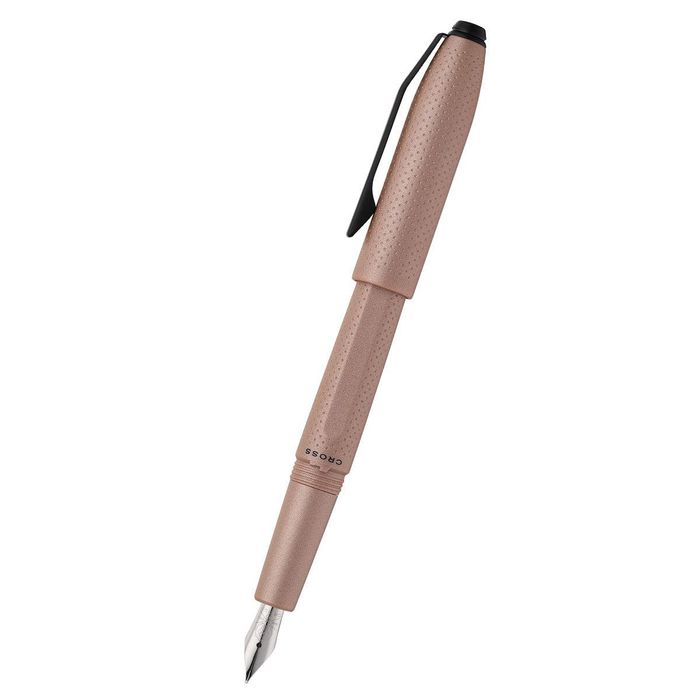 Prism Mocha Resin with Polished Chrome Stainless Steel Medium Nib Fountain Pen