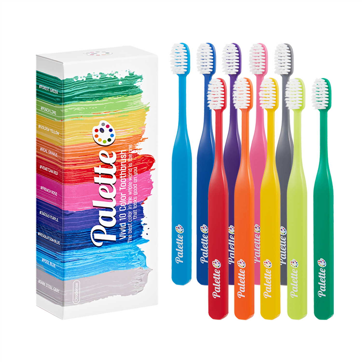 Стандарт үстэй сойз 10ш 24мм / Oradense Palette Toothbrush 10p. - Original	
