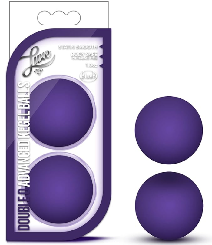 Blush Novelties Luxe, Double O Advanced Kegel Balls, Purple