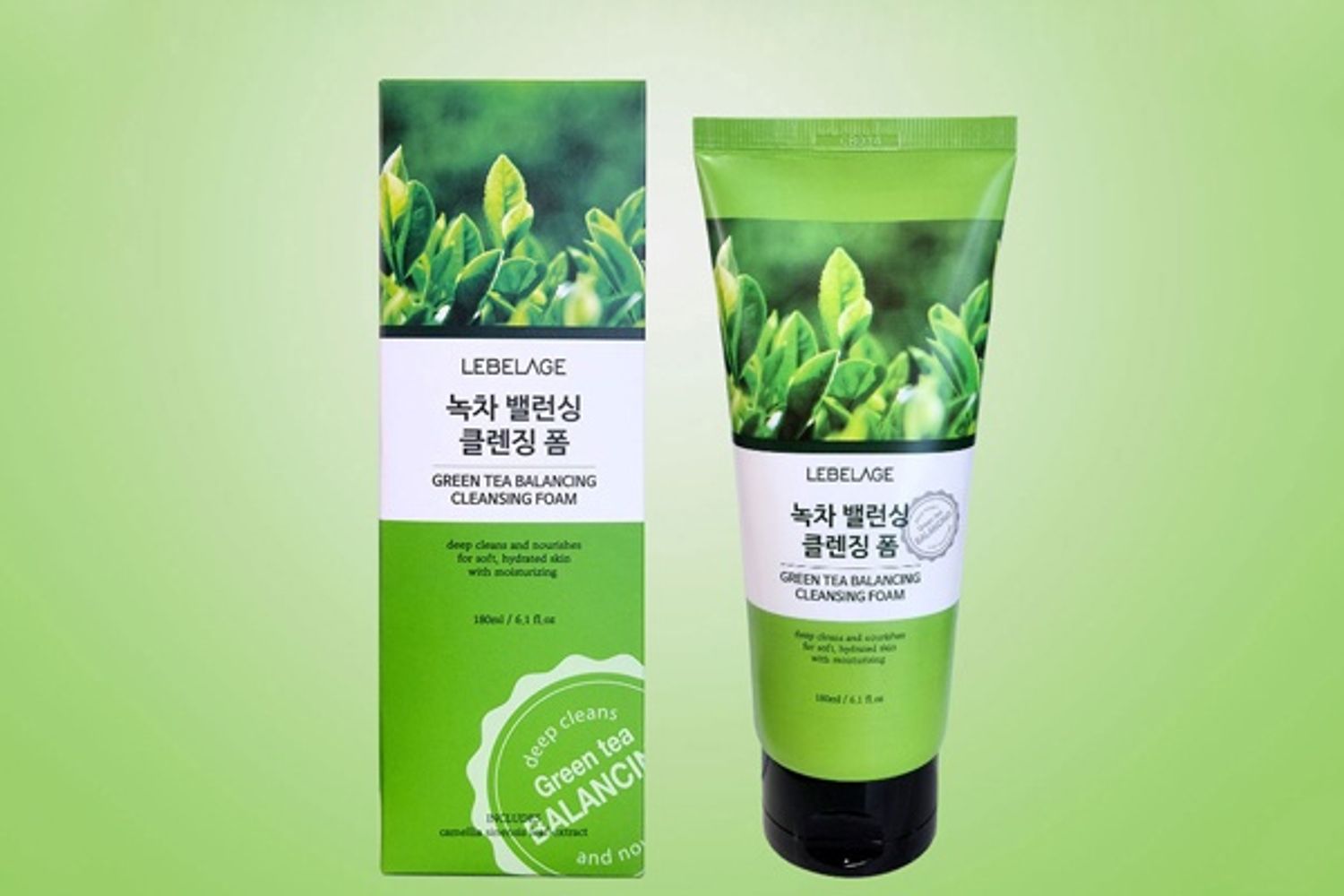 Нүүрний хөөсөн цэвэрлэгч Green Tea 180мл 