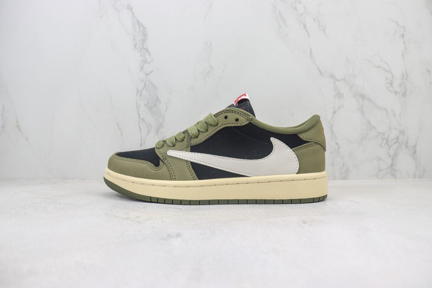 Air Jordan 1 X Travis Scott Olive Sneakers