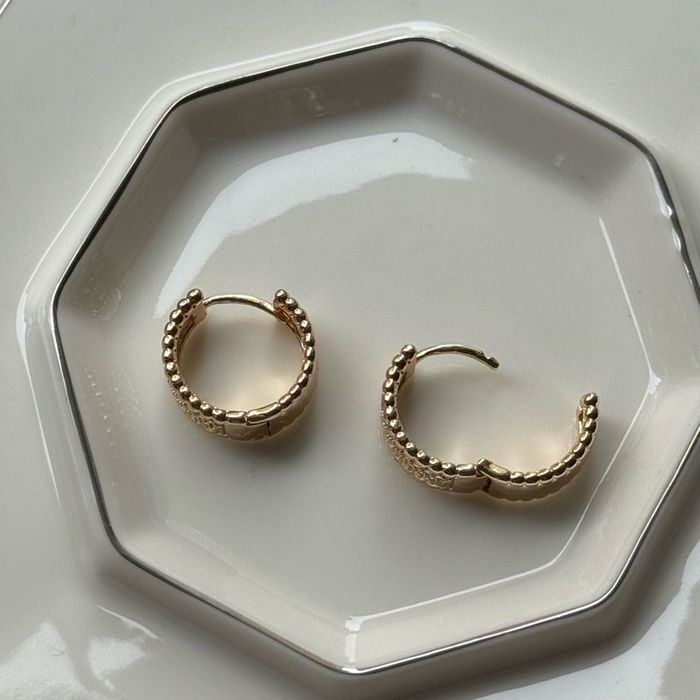 Small sparkly hoops