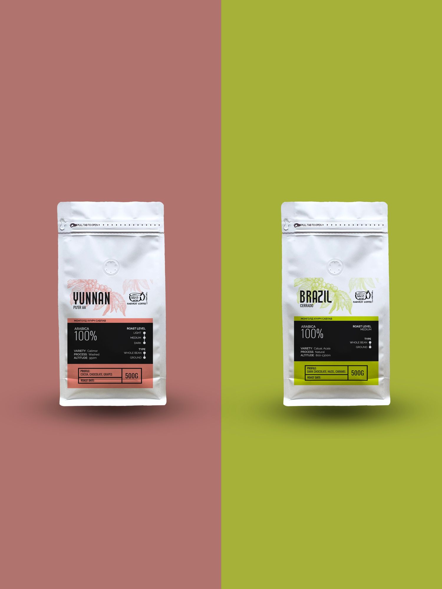 YUNNAN х BRAZIL / 500g x 2 /