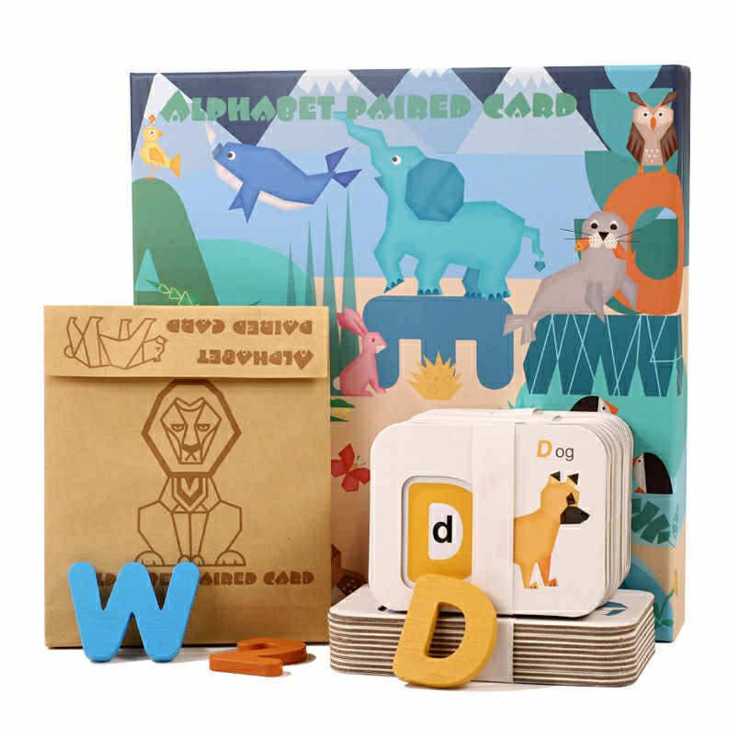 Alphabet paired card