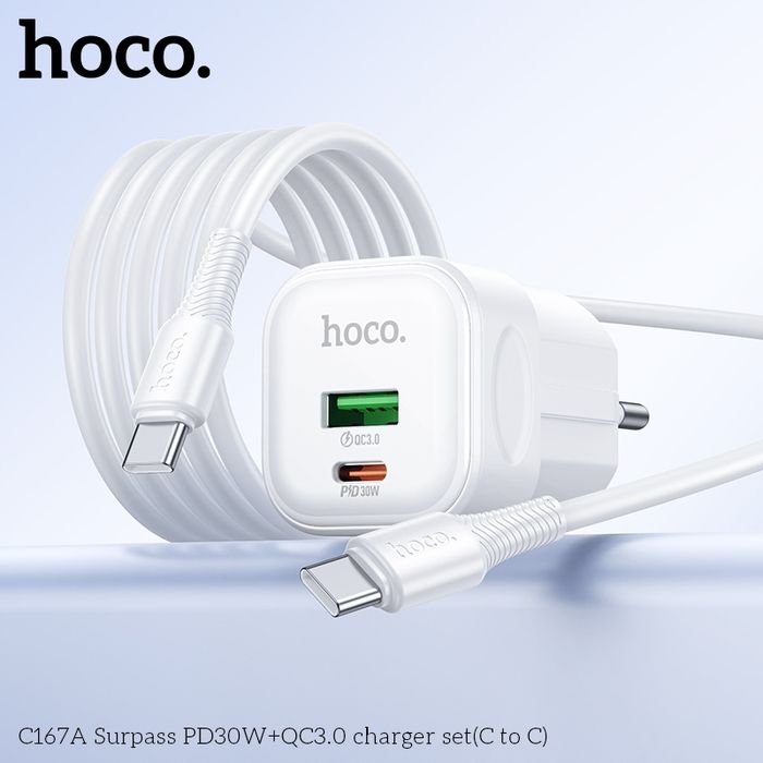 Hoco C167A Surpass 30 Ваттын Хурдан Цэнэглэгч Ком