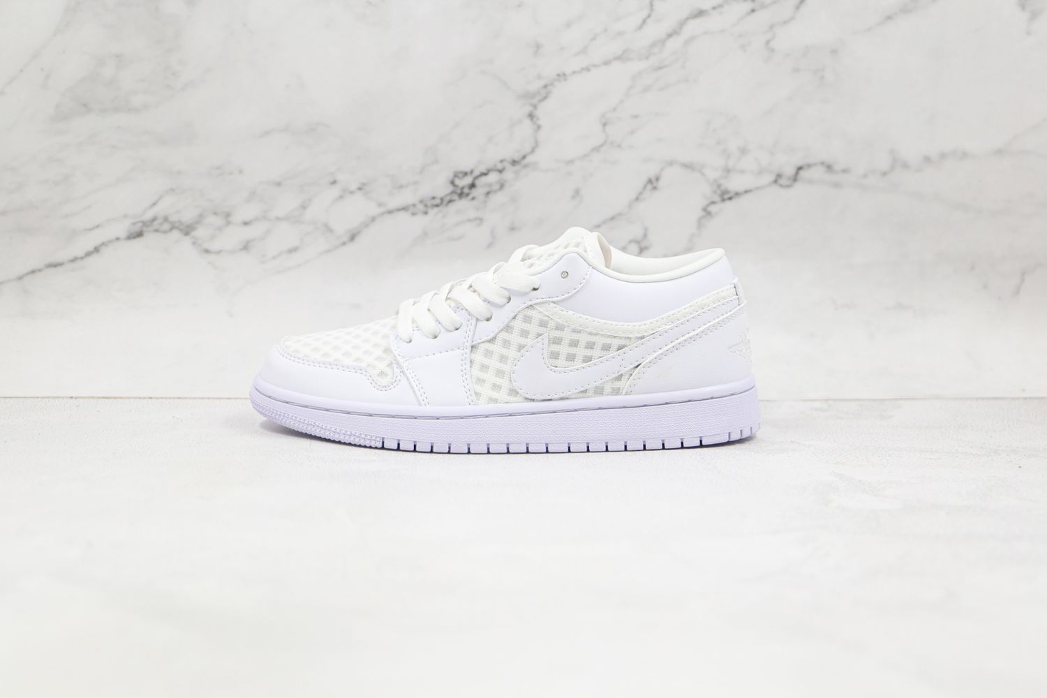 Jordan 1 Retro Low Breathe Triple White (Women's)