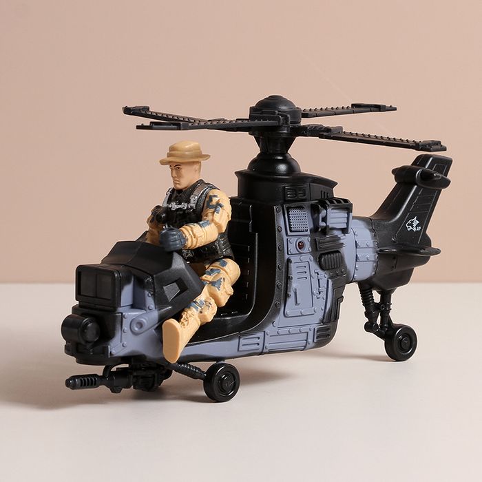 Helicopter Soldier Set Toy (Electric)