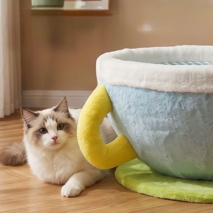 Aяга хэлбэртэй муурны ор ☕️