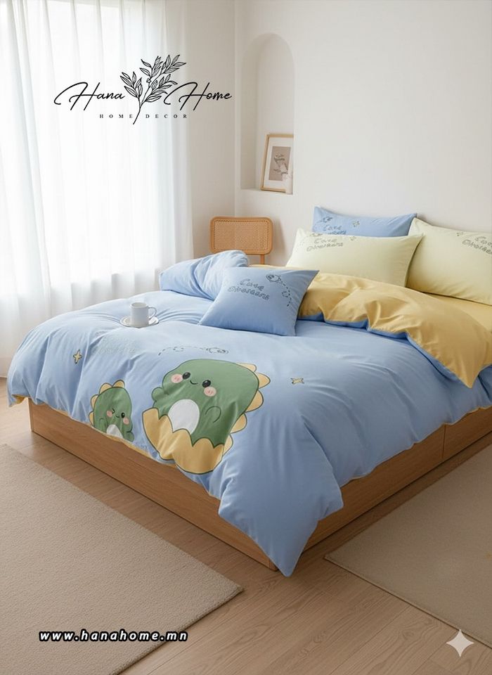 Хүүхдийн хатгамалан зурагтай даавуу