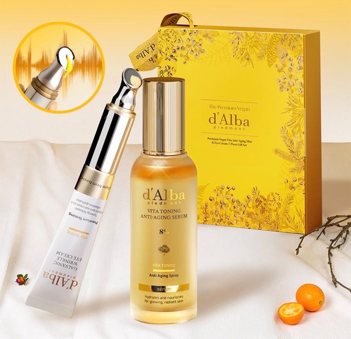 d’ALBA PREMIUM VEGAN VITA ANTI-AGING MIST & EYE CREAM GIFT SET