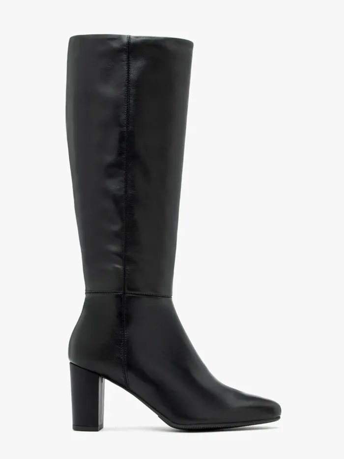 Black Leather Women’s Knee Boots