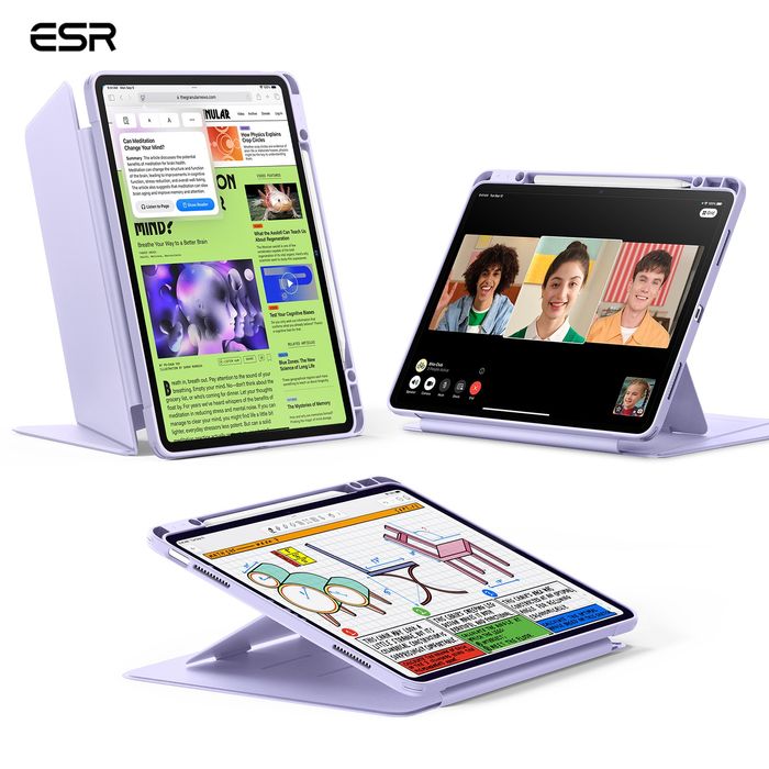 ESR – iPad Air 13” кейс (Flip Magnetic, Pencil Holder)