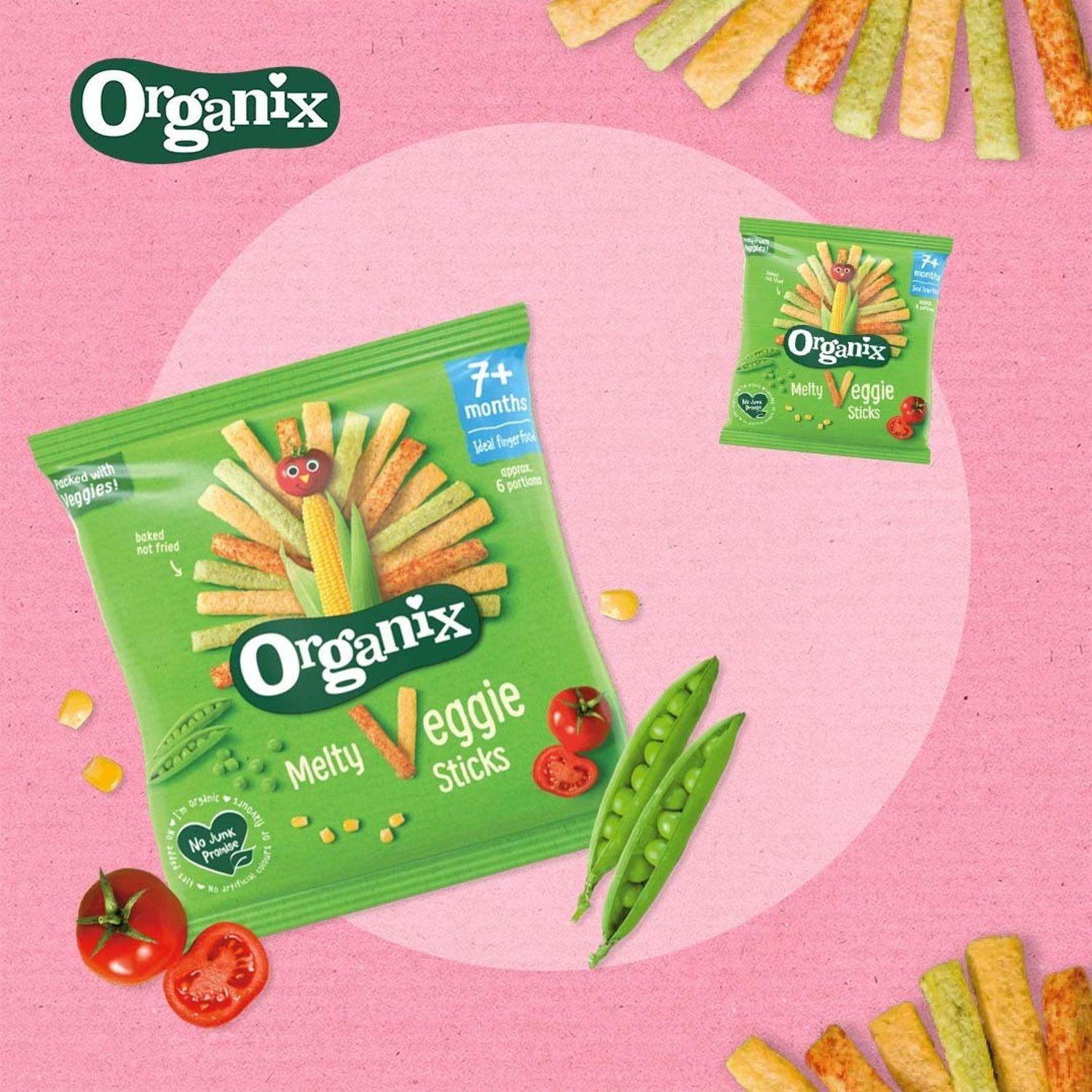 Melty Veggie Sticks / Ногооны чипс 15 гр