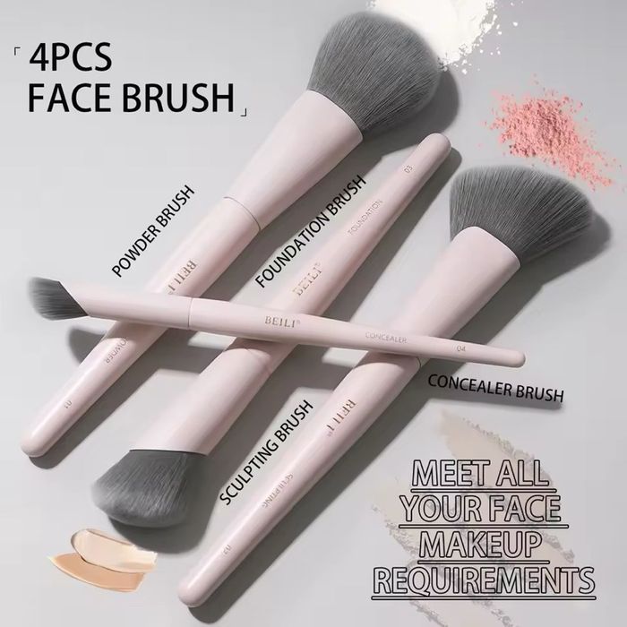 Beili 12pcs brush set pink 2025