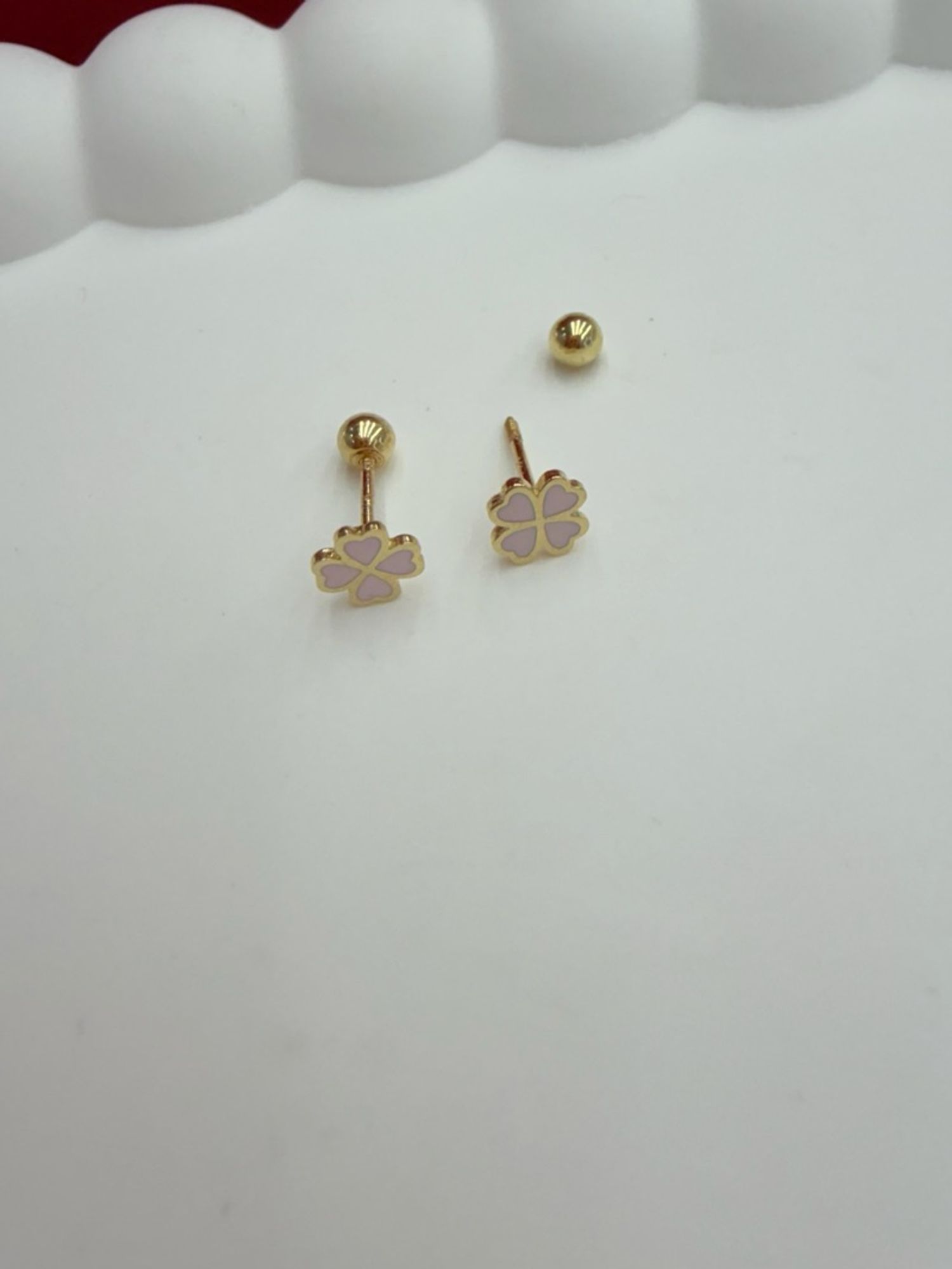 Хүүхдийн монет ээмэг резватай