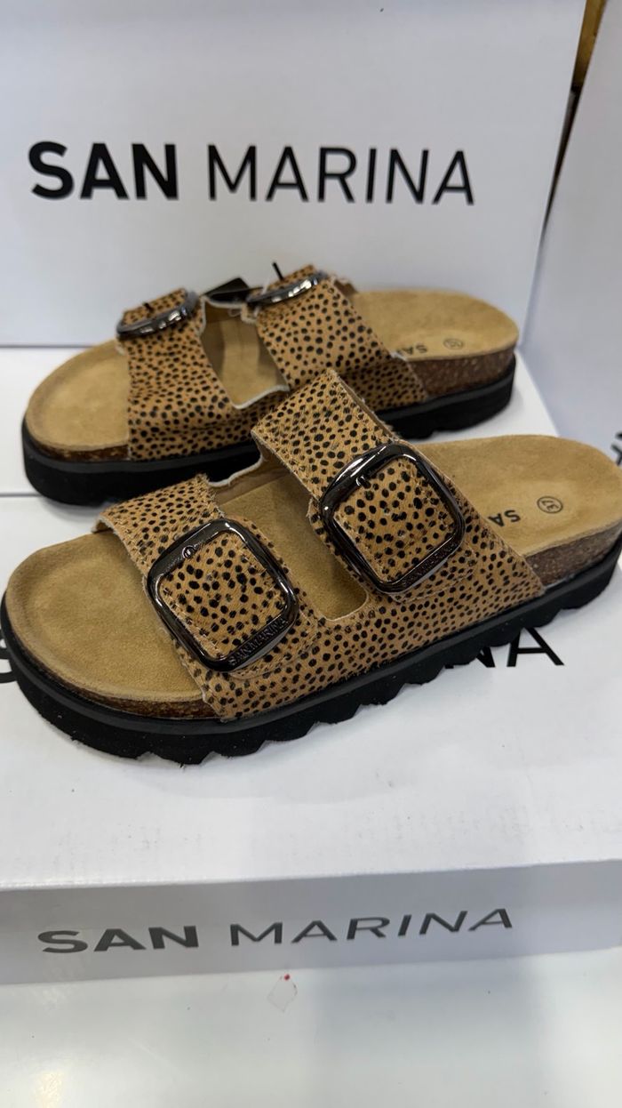 San marina leopard Horse leather