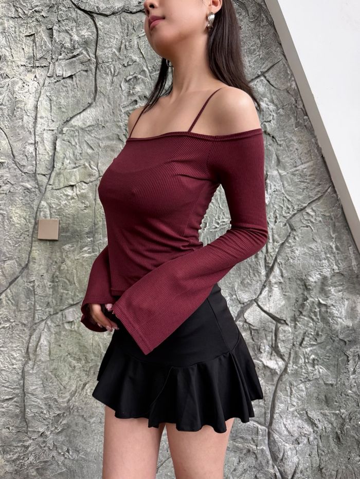 Layer off shoulder top