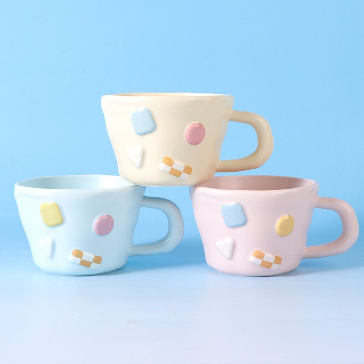 Geometric Accessories Handmade Creative Ceramic Cup