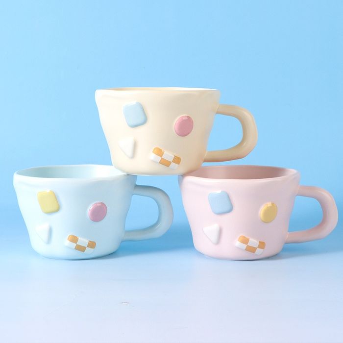 Geometric Accessories Handmade Creative Ceramic Cup