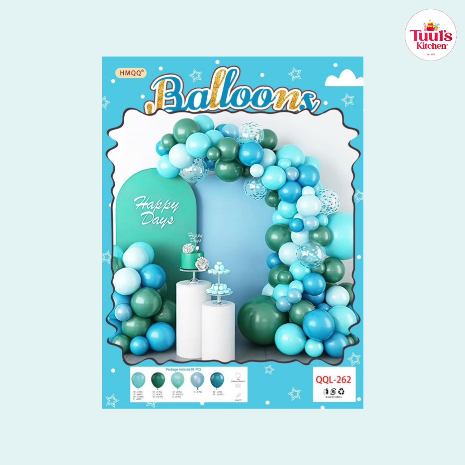 Happy day цэнхэр ногоон арк шаар сэт