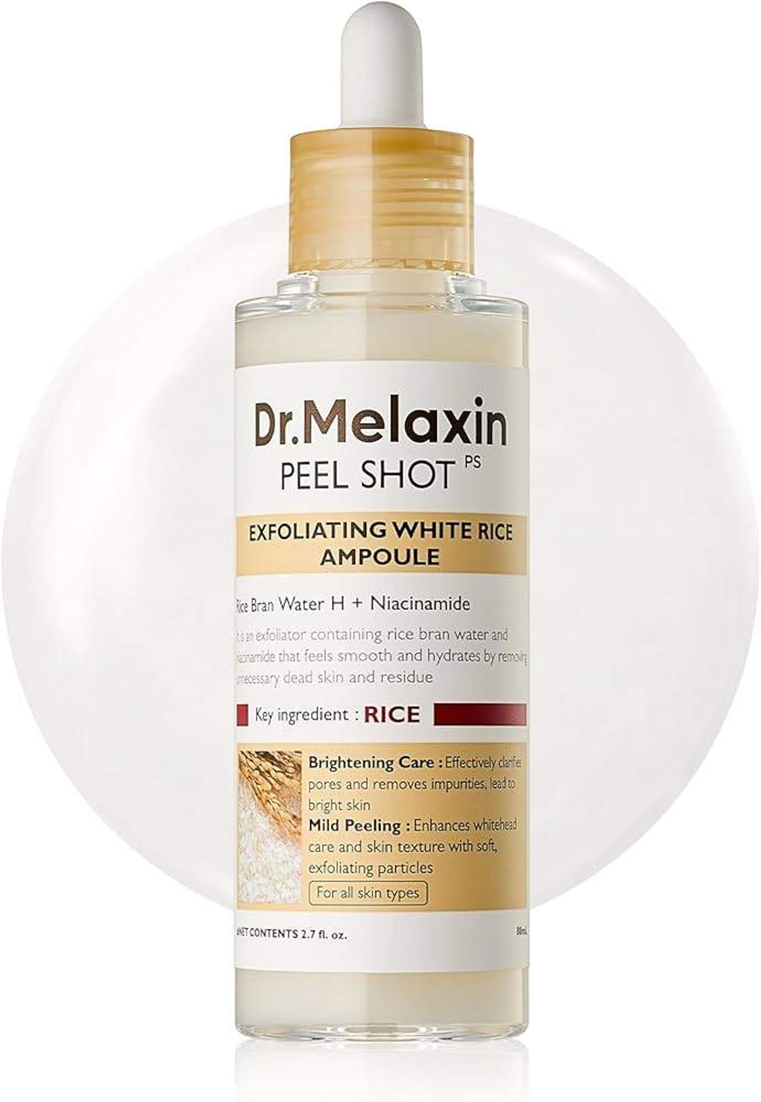 Dr. Melaxin Exfoliating White Rice Ampoule 80ml