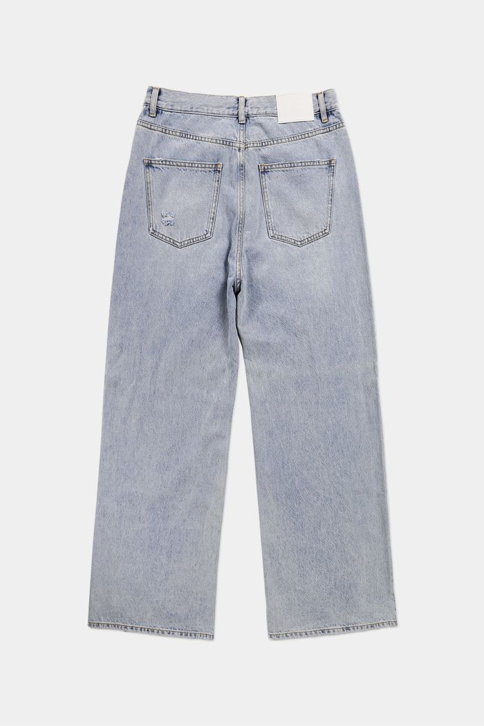 Wide Denim Jeans - Light Blue 