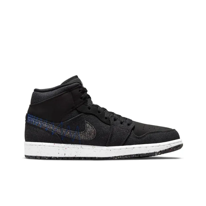 Jordan 1 Mid Crater Black