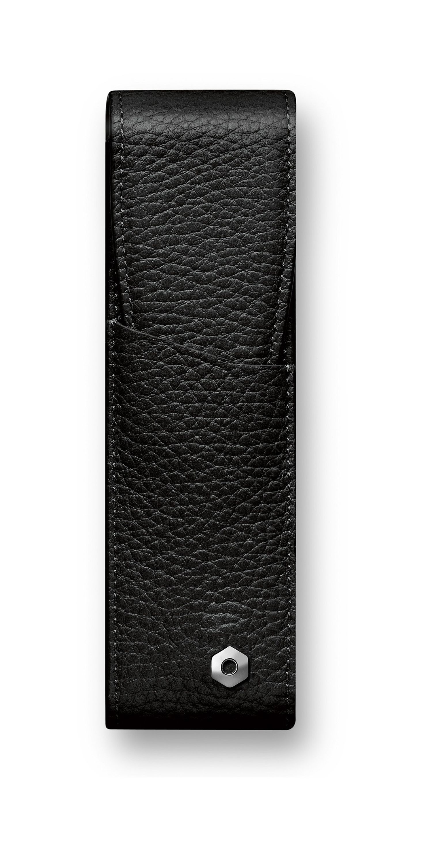 Caran d'Ache  LEATHER Case for 2 Pens LÉMAN Black