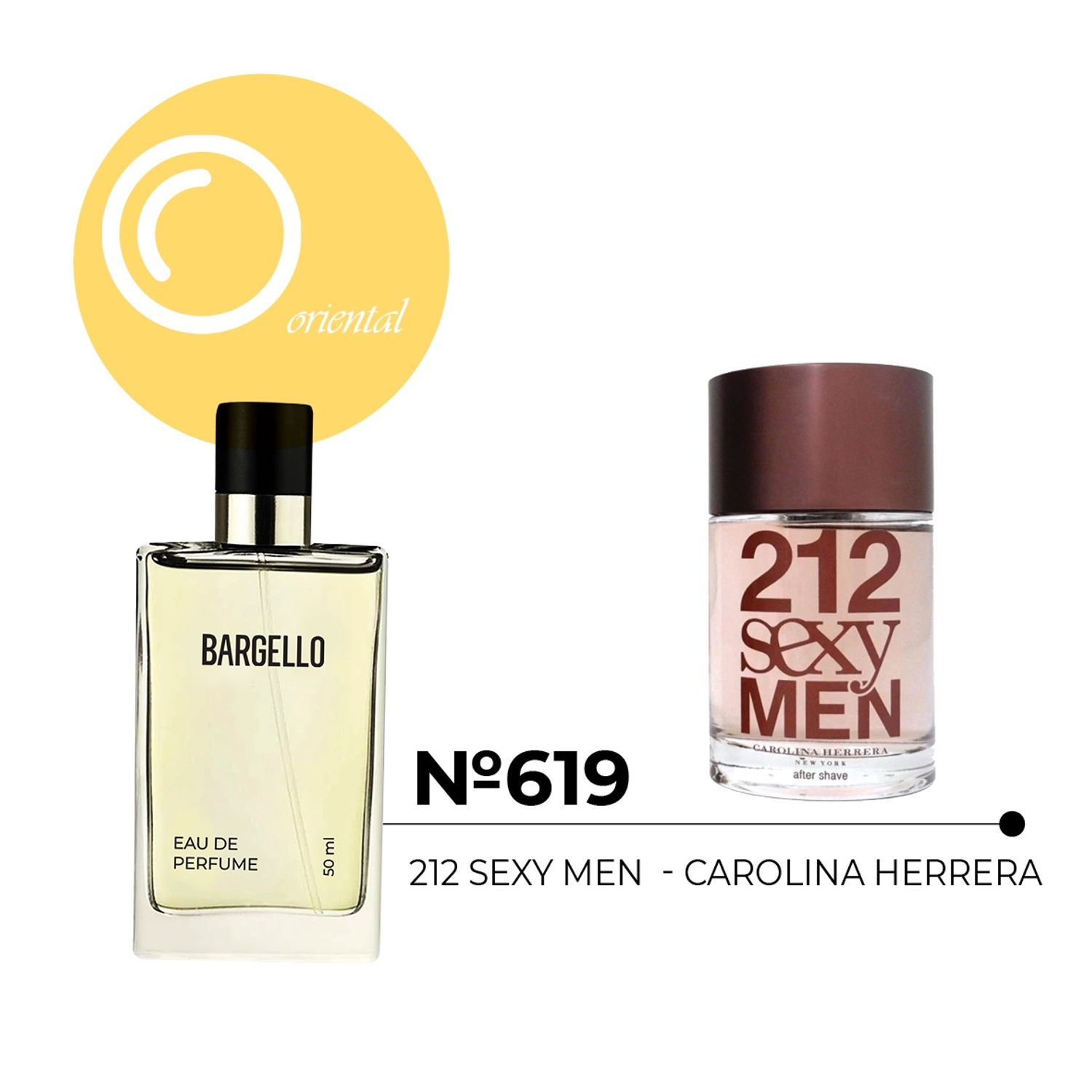 №619 for man 50 ml /212 Sexy Men - Carolina Herrera/