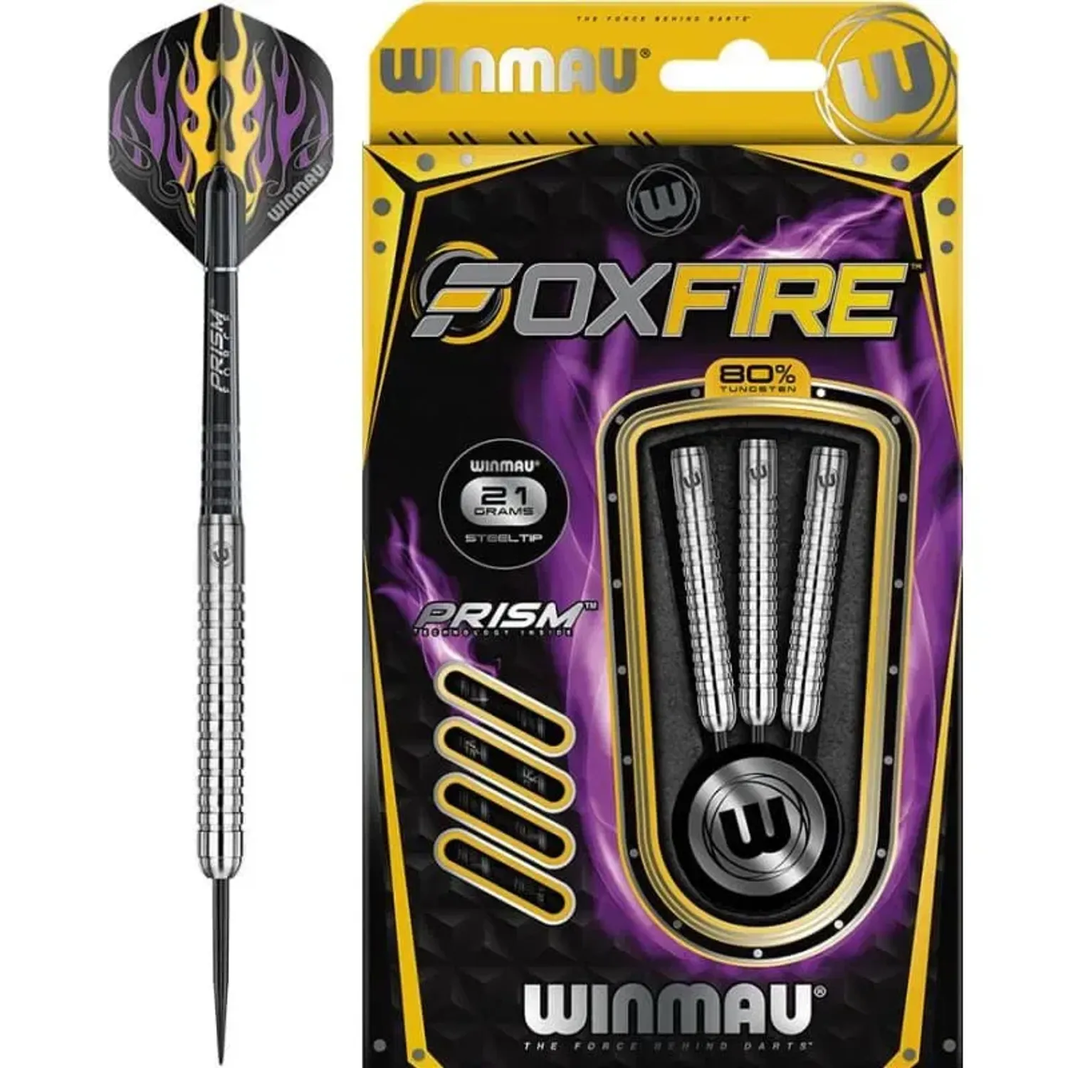 Winmau FOXFIRE 1 Tungsten 80% - Steel Tip