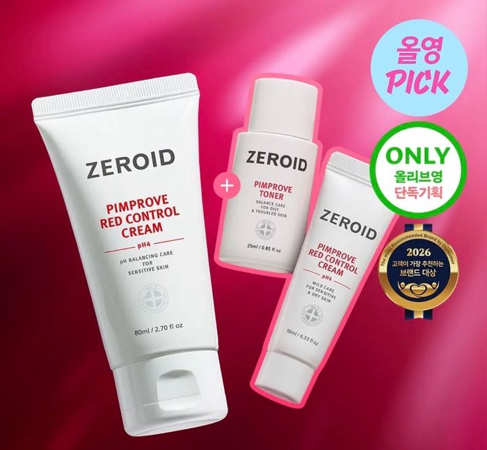 ZEROID PIMPROVE RED CONTROL CREAM SET
