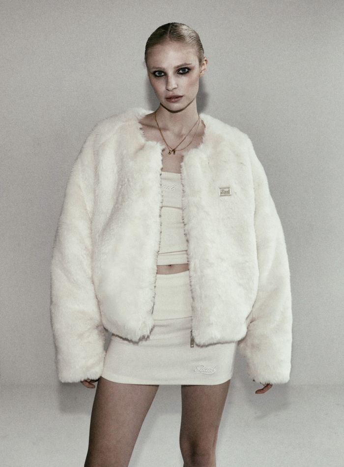Beyond Soft Kararis Fur Jacket - Cream