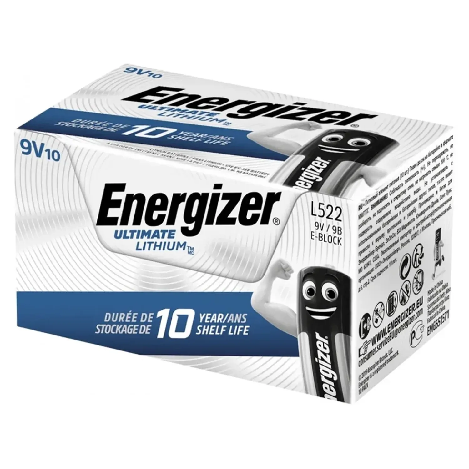 Energizer 9V Industrial Ultimate Lithium /10ea/