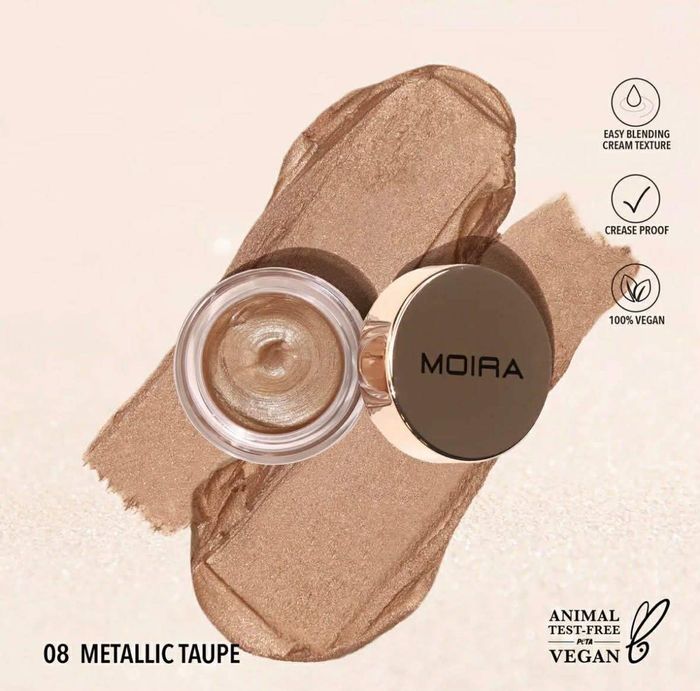 Moira Everlast Shimmer Cream shadow (008,metallic taupe )