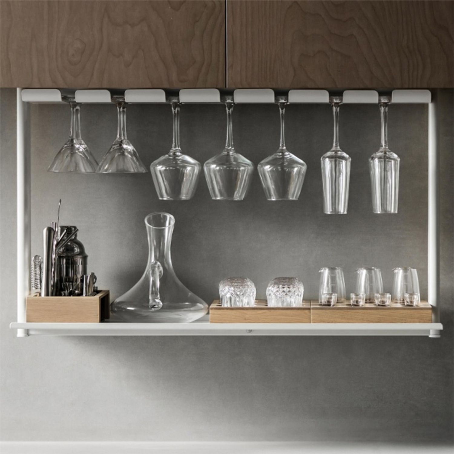 Tourbillon Lift-up Wine Glass  Organizer 